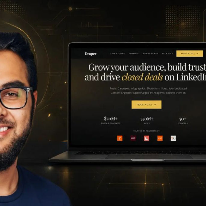 Draper, the LinkedIn content agency founded by Mustafa Khan and Sakib Ahmed
