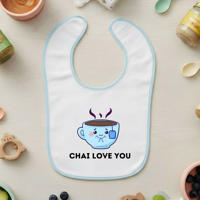 Chai Love You Terry Bib