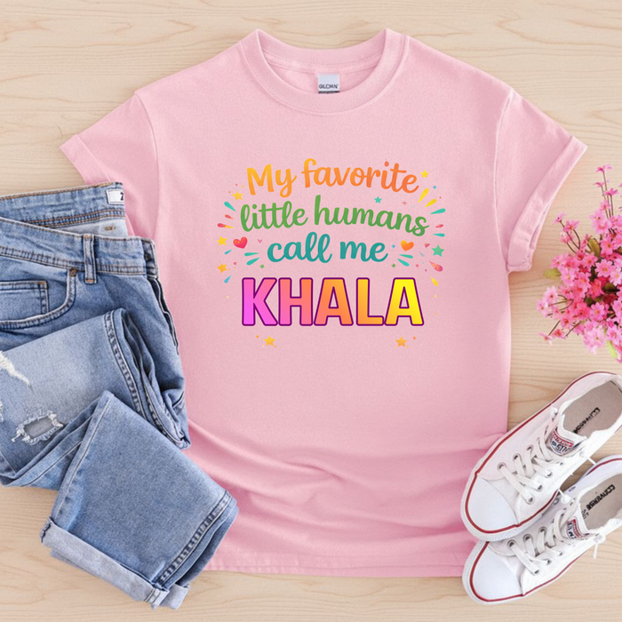My Favorite Little Humans Call Me [Relative] Personalized T-Shirt