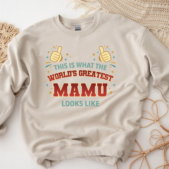 Colorful This Is What The World's Greatest [Relative] Looks Like Personalized Sweatshirt