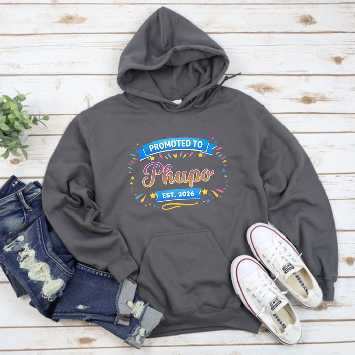 Promoted to [Relative] Est. [Year] Personalized Hoodie