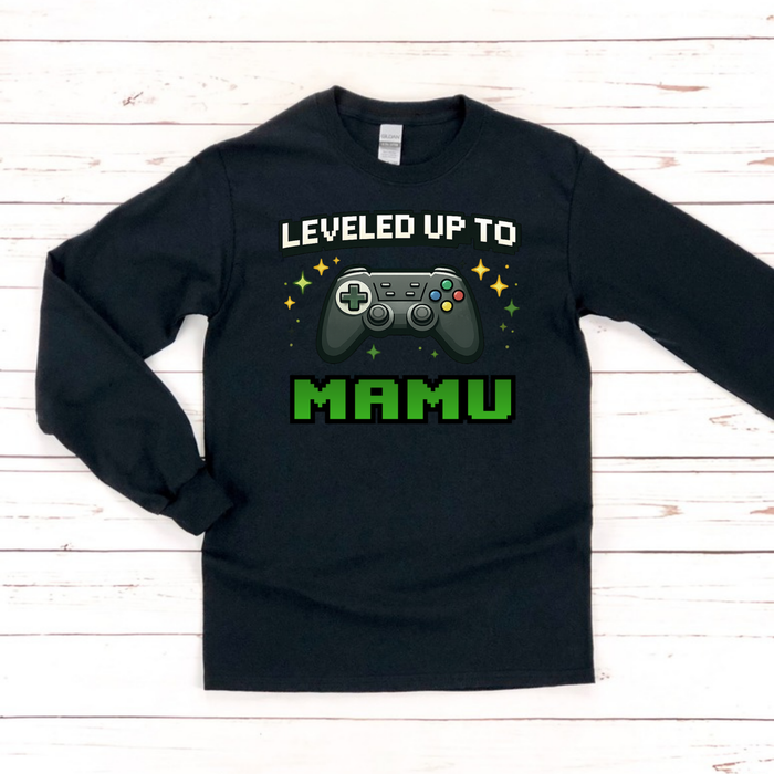 Leveled Up to [Relative] Personalized Long Sleeve Shirt