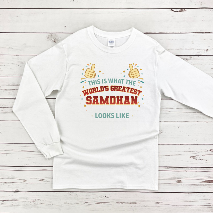 This is What the World's Greatest Sasur Looks Like Long Sleeve Shirt