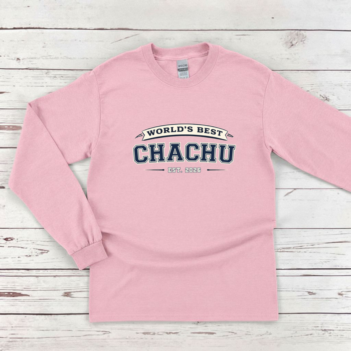 World's Best [Relative] Est. [Year] Personalized Long Sleeve Shirt