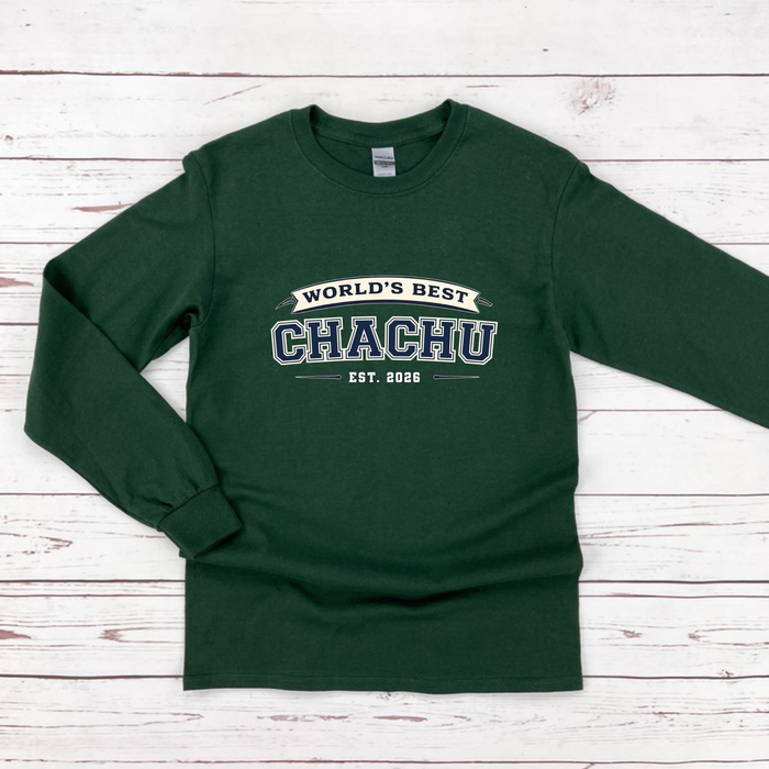 World's Best [Relative] Est. [Year] Personalized Long Sleeve Shirt