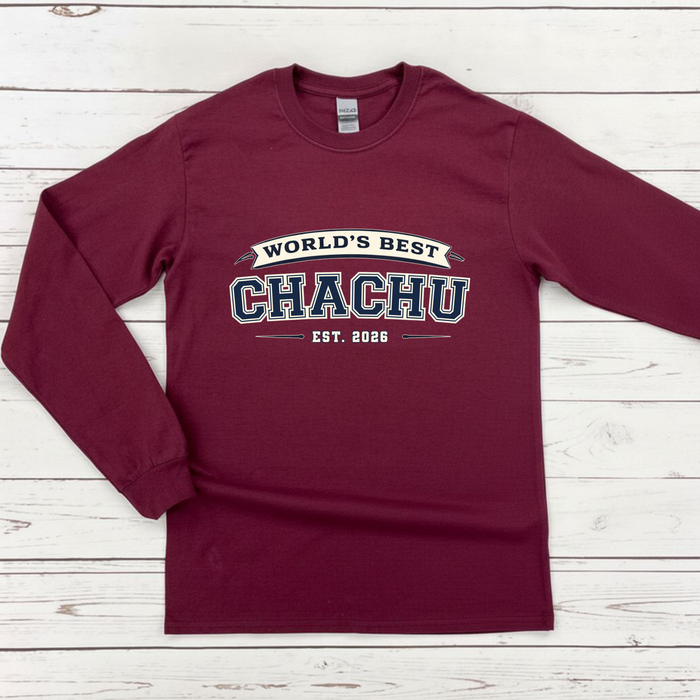 World's Best [Relative] Est. [Year] Personalized Long Sleeve Shirt