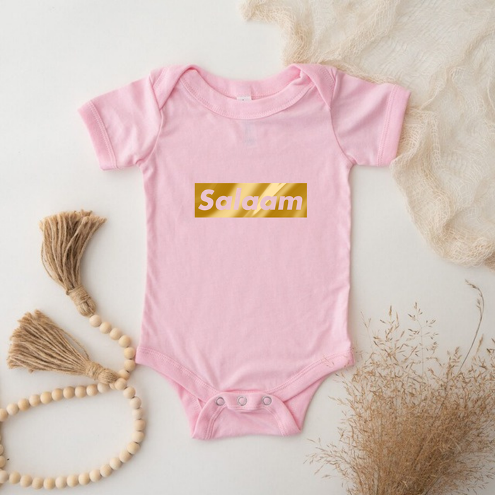GOLD Salaam Onesie