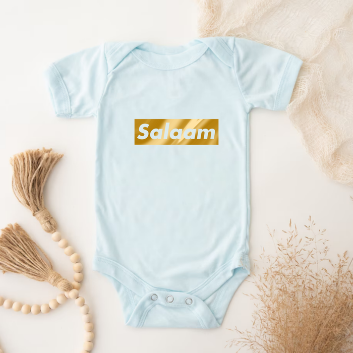 GOLD Salaam Onesie