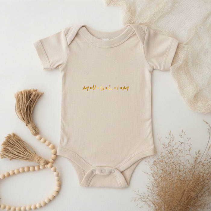 GOLD Muslim Onesie