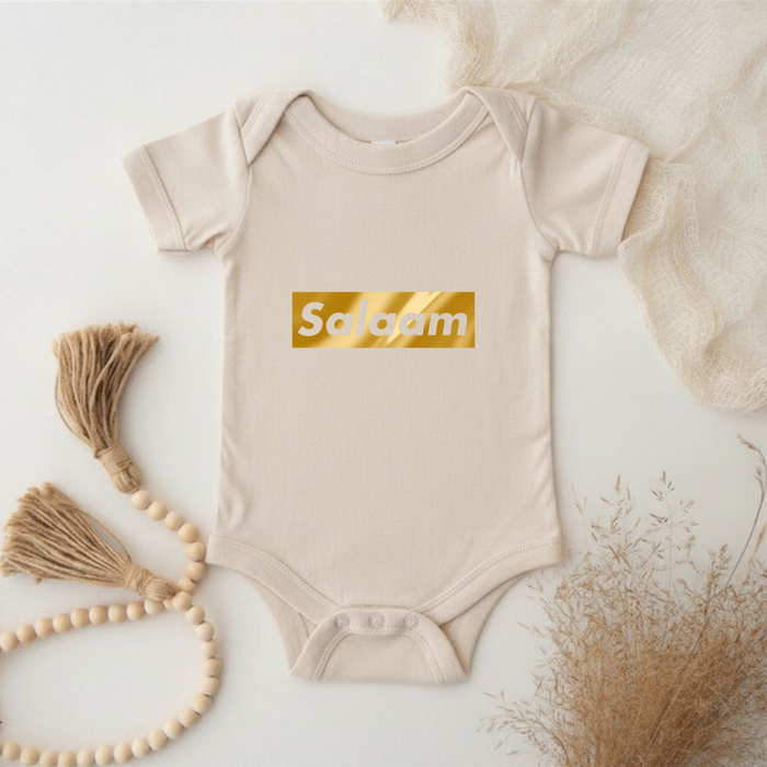GOLD Salaam Onesie