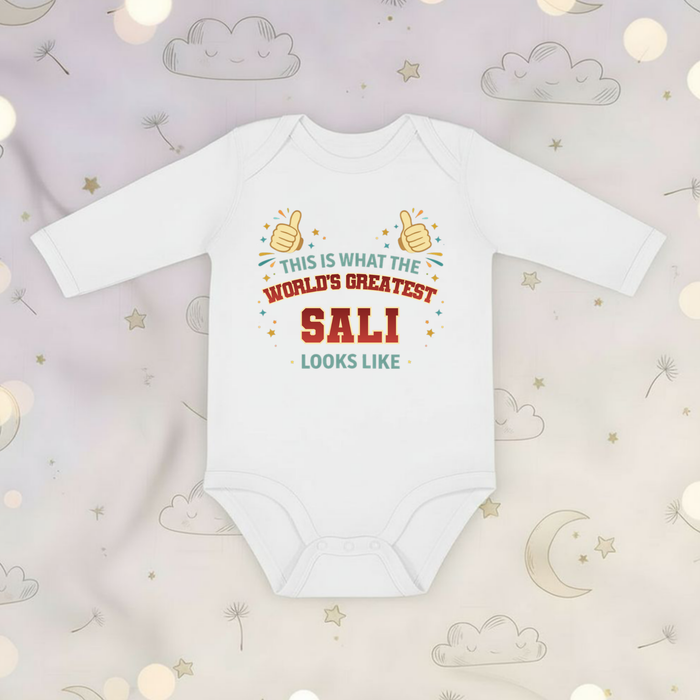 This is What the World's Greatest Samdhi Looks Like Long Sleeve Onesie