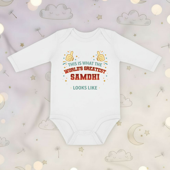 This is What the World's Greatest Shauhar Looks Like Long Sleeve Onesie