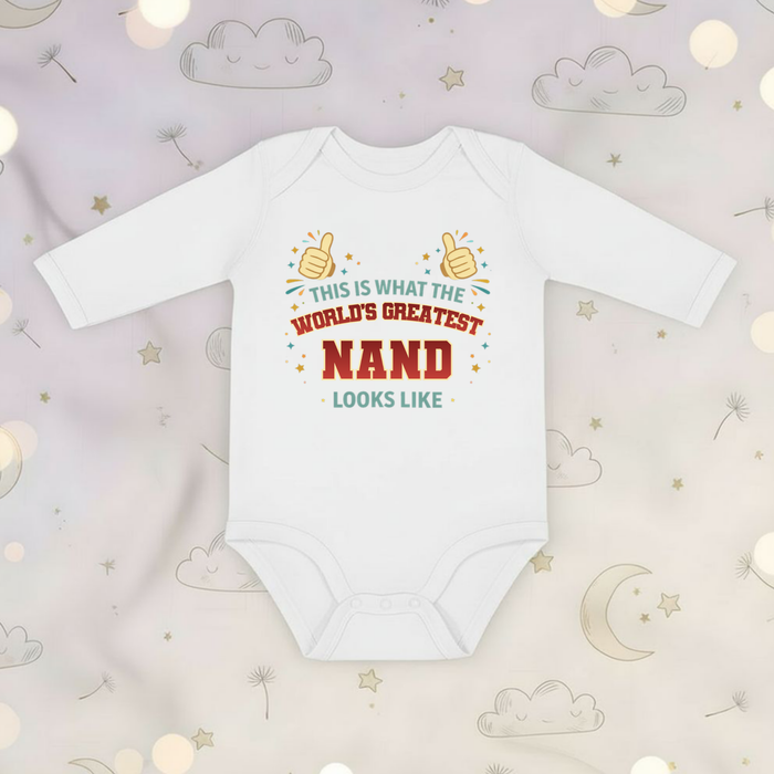This is What the World's Greatest Oum Looks Like Long Sleeve Onesie