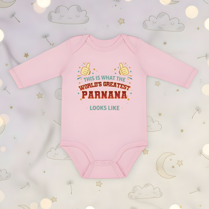 This is What the World's Greatest Patni Looks Like Long Sleeve Onesie