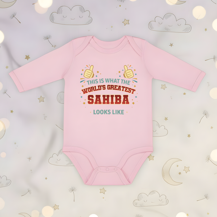 This is What the World's Greatest Sali Looks Like Long Sleeve Onesie