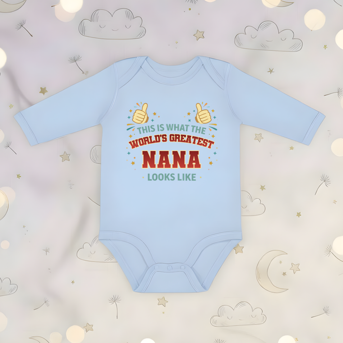 This is What the World's Greatest Nando Looks Like Long Sleeve Onesie
