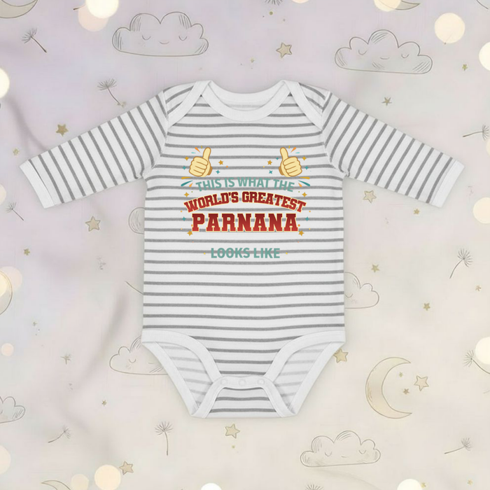 This is What the World's Greatest Patni Looks Like Long Sleeve Onesie