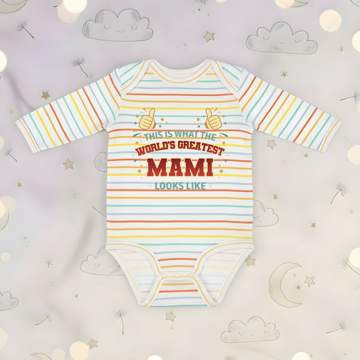 This is What the World's Greatest Miyan Looks Like Long Sleeve Onesie