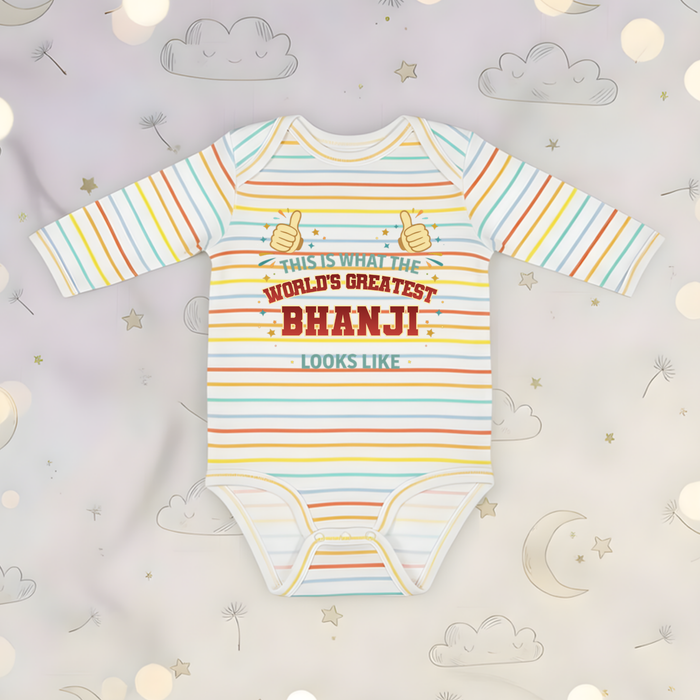 This is What the World's Greatest Bhanji Looks Like Long Sleeve Onesie