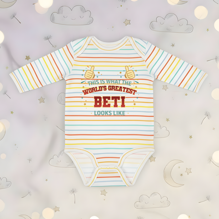 This is What the World's Greatest Beti Looks Like Long Sleeve Onesie