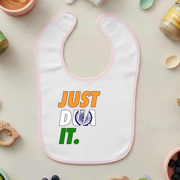 Just Dua It India Flag Terry Bib