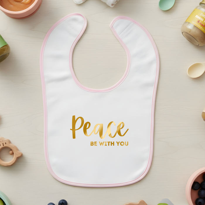 Peace Be With You Terry Bib