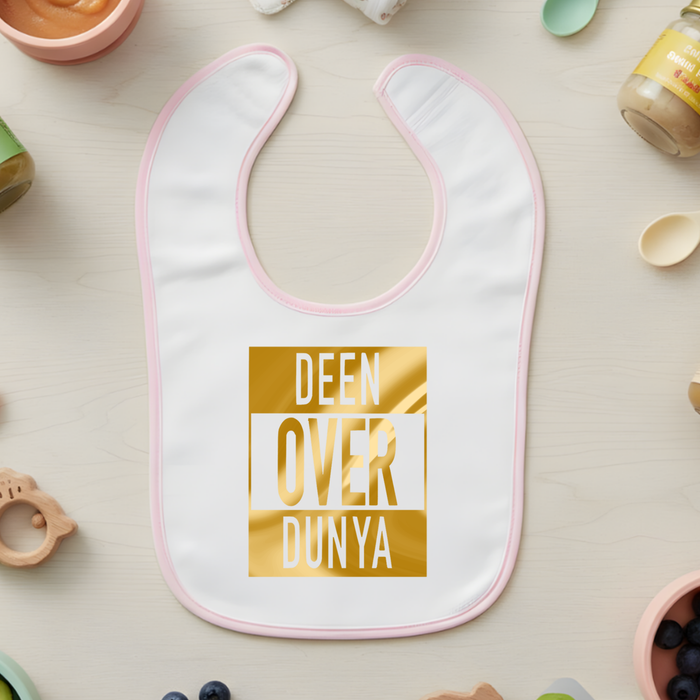 GOLD Deen Over Dunya Terry Bib