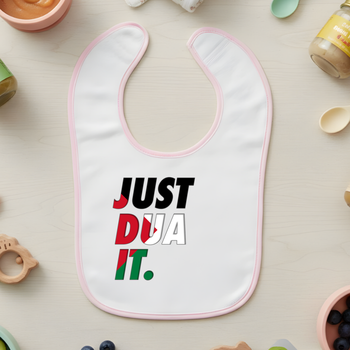 Just Dua It Palestine Flag Terry Bib