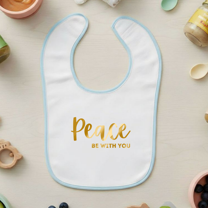 Peace Be With You Terry Bib