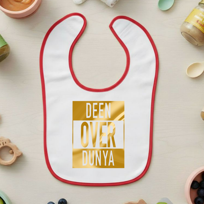 GOLD Deen Over Dunya Terry Bib