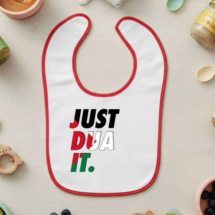 Just Dua It Palestine Flag Terry Bib