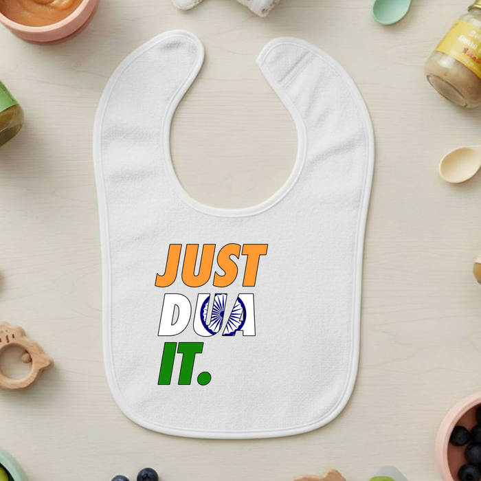 Just Dua It India Flag Terry Bib