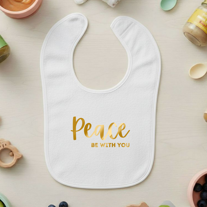 Peace Be With You Terry Bib