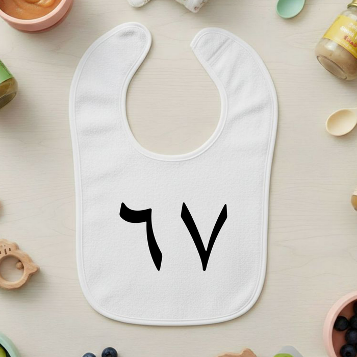 6 7 Arabic Numerals Terry Bib