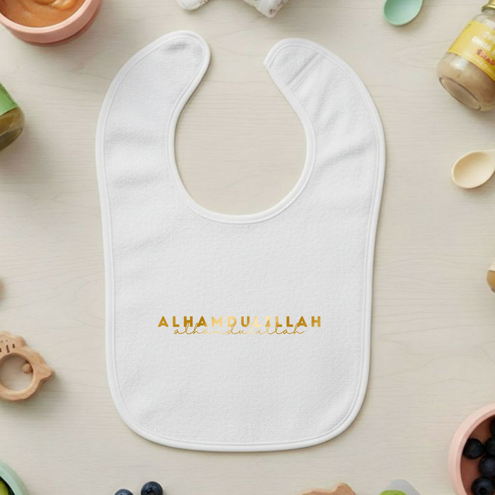 GOLD Alhamdulillah Terry Bib