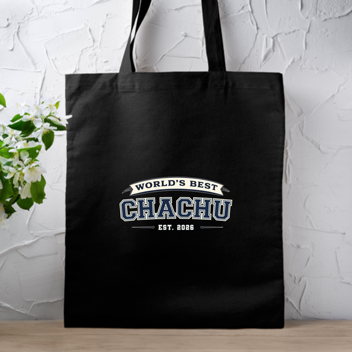 World's Best [Relative] Est. [Year] Personalized Tote Bag