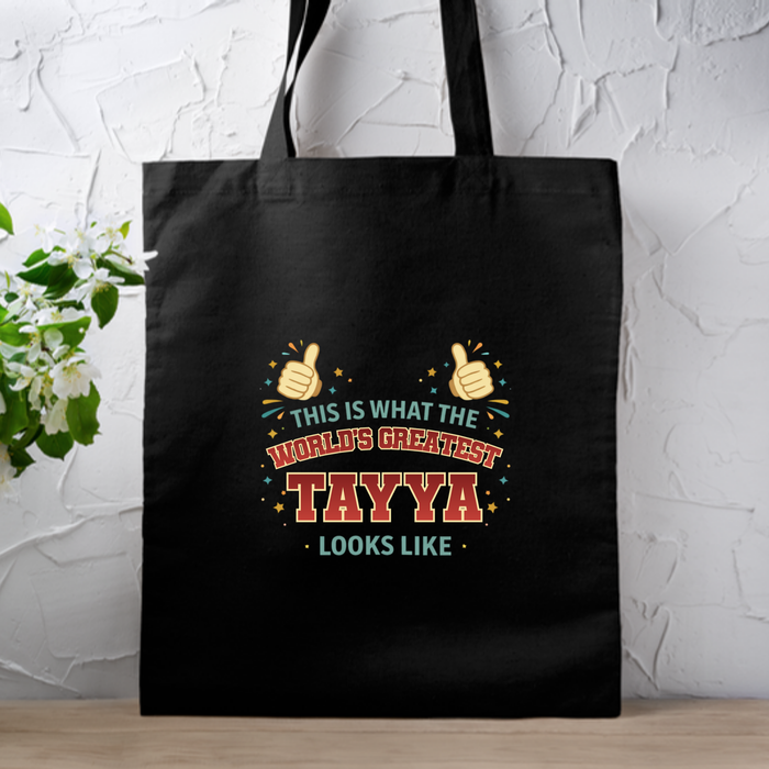 This is What the World's Greatest Tayyi Looks Like Tote Bag