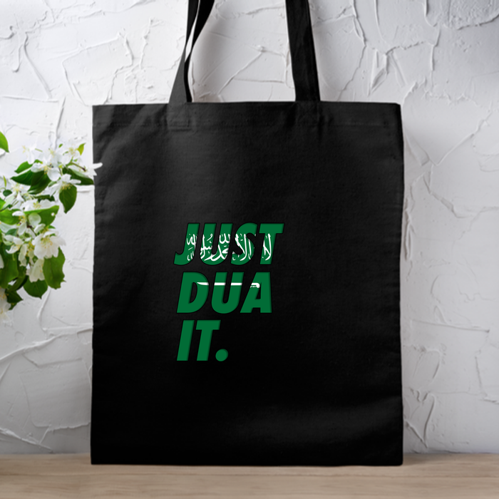 Just Dua It Saudi Arabia Flag Tote Bag
