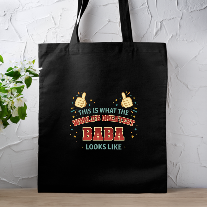This is What the World's Greatest Baba Looks Like Tote Bag