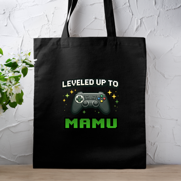 Leveled Up to [Relative] Personalized Tote Bag
