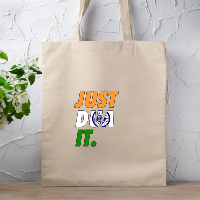 Just Dua It India Flag Tote Bag