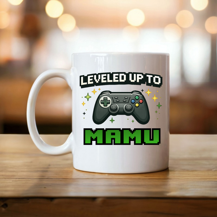 Leveled Up to [Relative] Personalized Mug