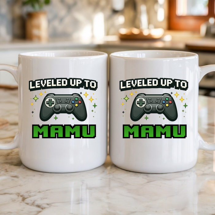 Leveled Up to [Relative] Personalized Mug