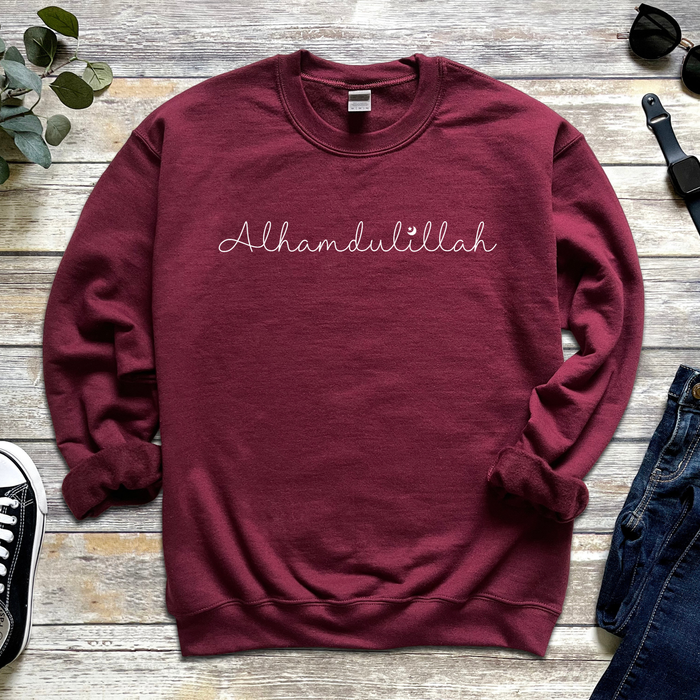 Alhamdulillah with Moon & Star Sweatshirt