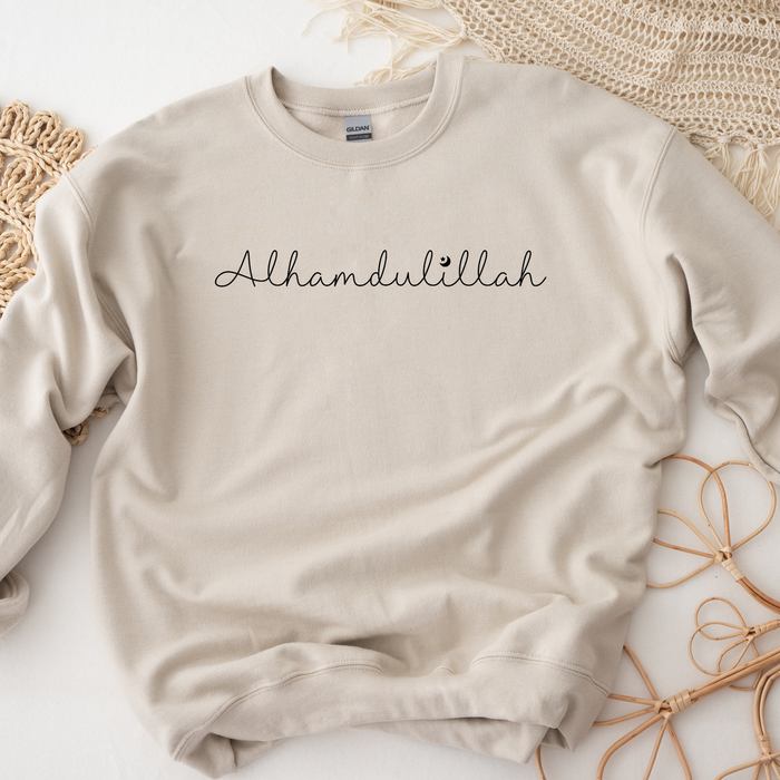 Alhamdulillah with Moon & Star Sweatshirt