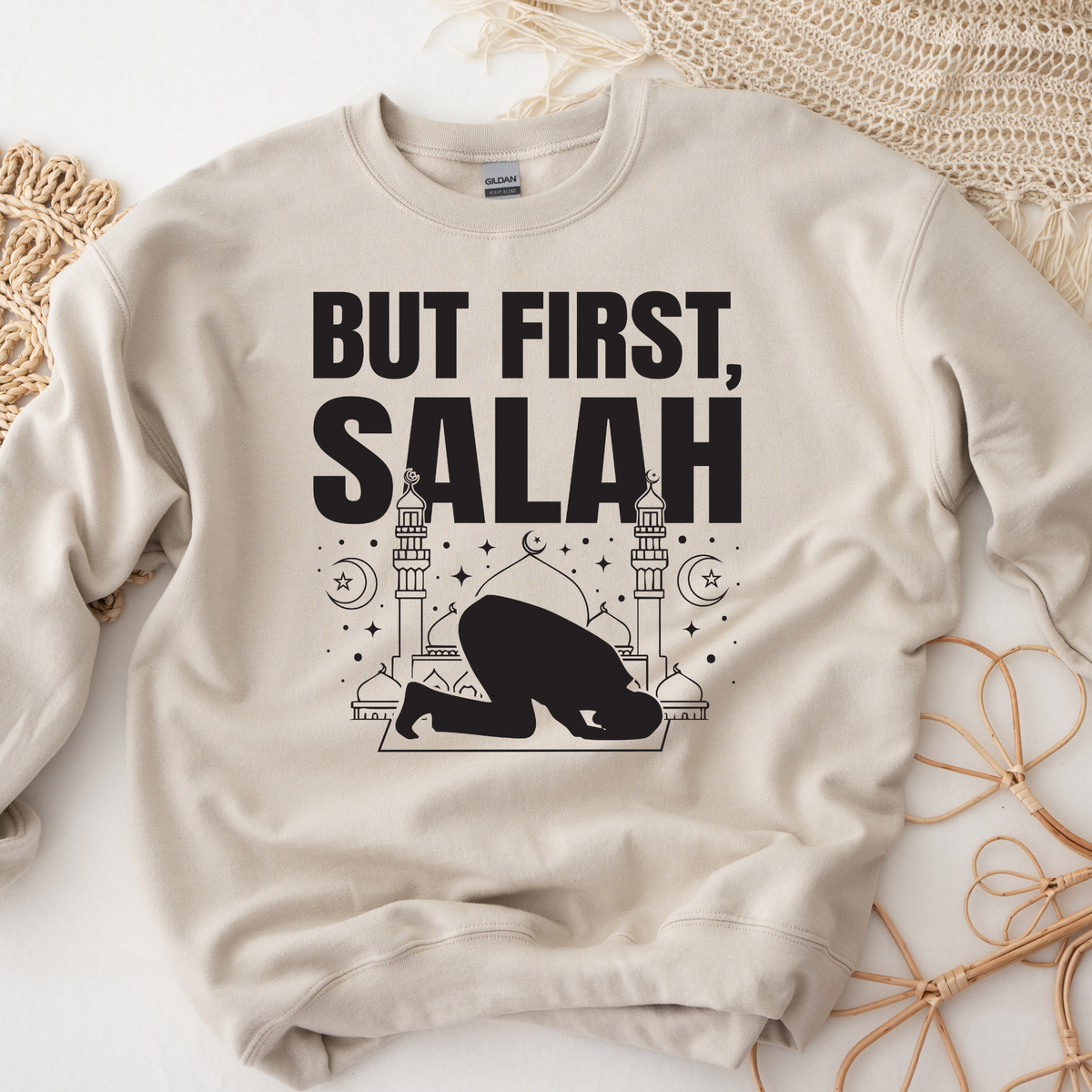 But First Salah Sweatshirt Muslim Gift for Ramadan and Eid — Humraha