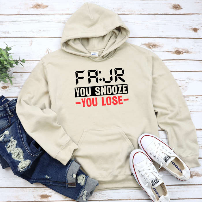 Fajr You Snooze You Lose Hoodie