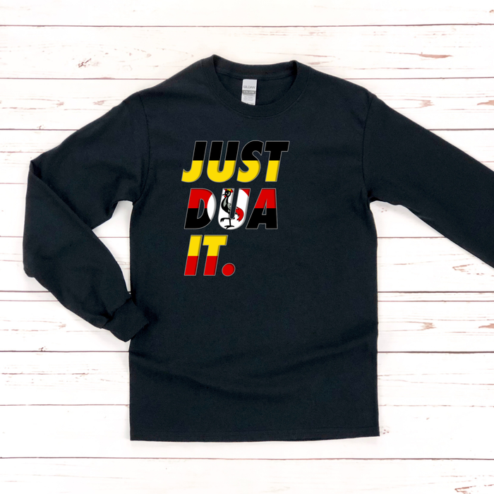 Just Dua It Uganda Flag Long Sleeve Shirt