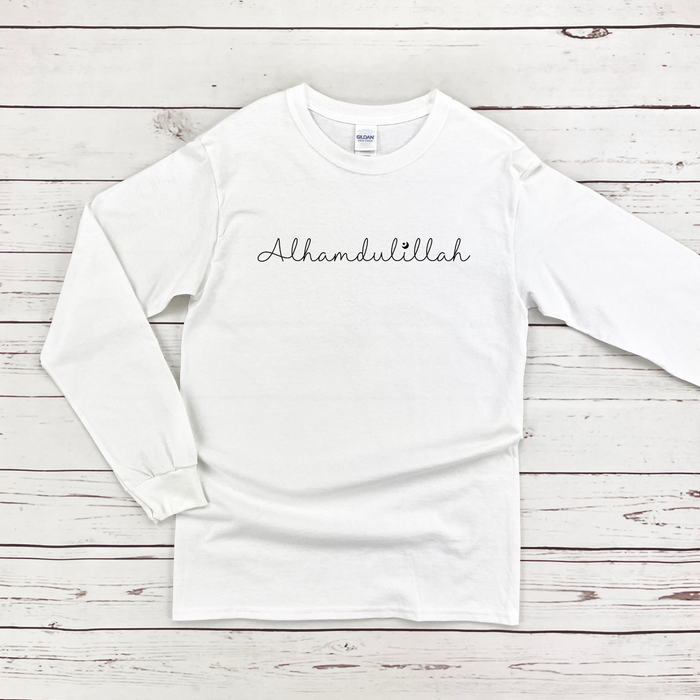 Alhamdulillah with Moon & Star Long Sleeve Shirt
