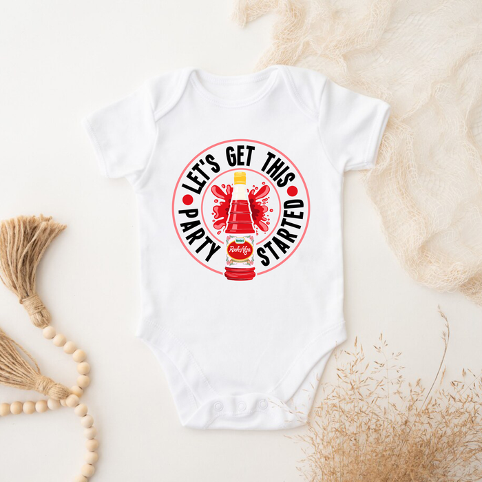 Let's Get This Party Started Onesie